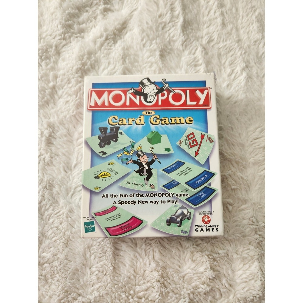 Vintage 2000 Monopoly "The Card Game" Hasbro A Winning Moves Game New Unopened